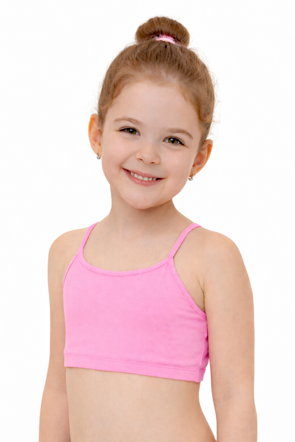 TOP DANZA SPALLINE SOTTILI ROSA BABY